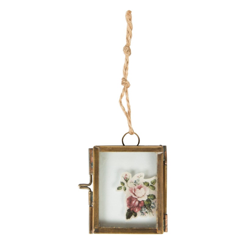 RJB Stone Brass Finish Mini Hanging Photo Frame