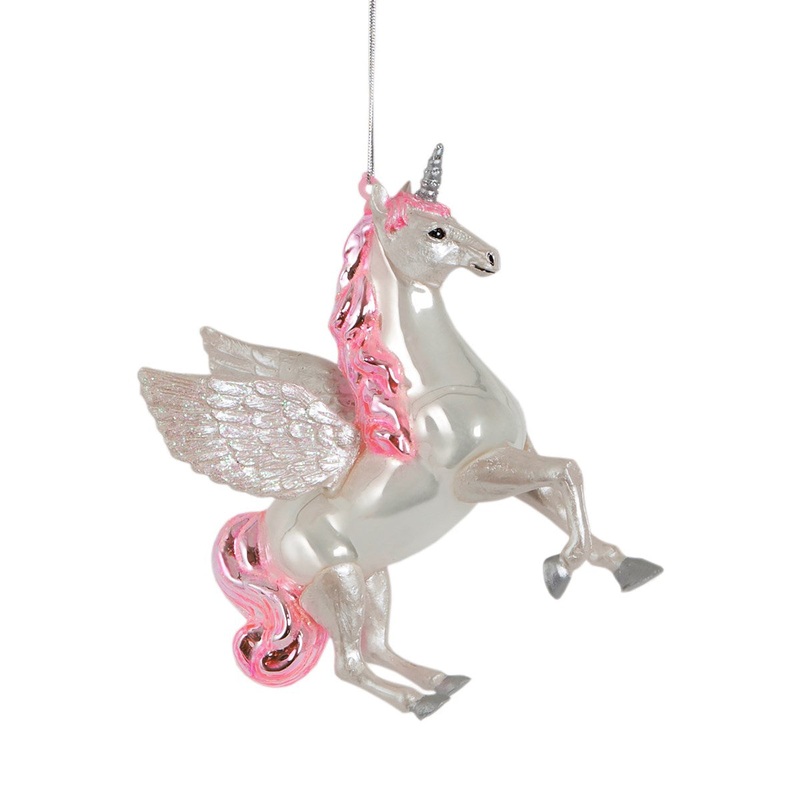 RJB Stone Flying Unicorn Hanging Decoration