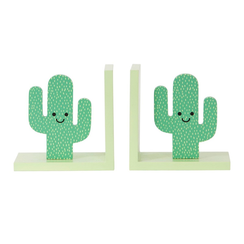 RJB Stone Happy Cactus Bookends