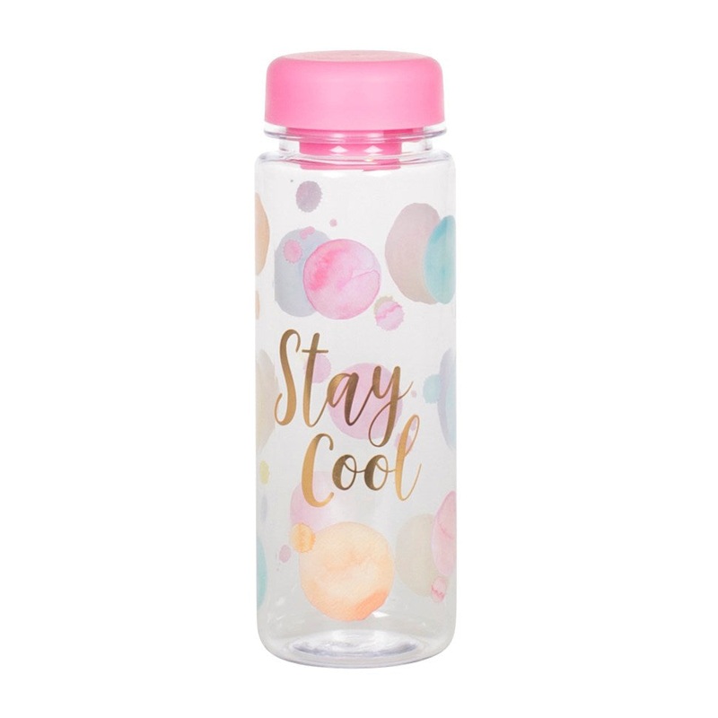 RJB Stone Paint Splash Clear Water Bottle