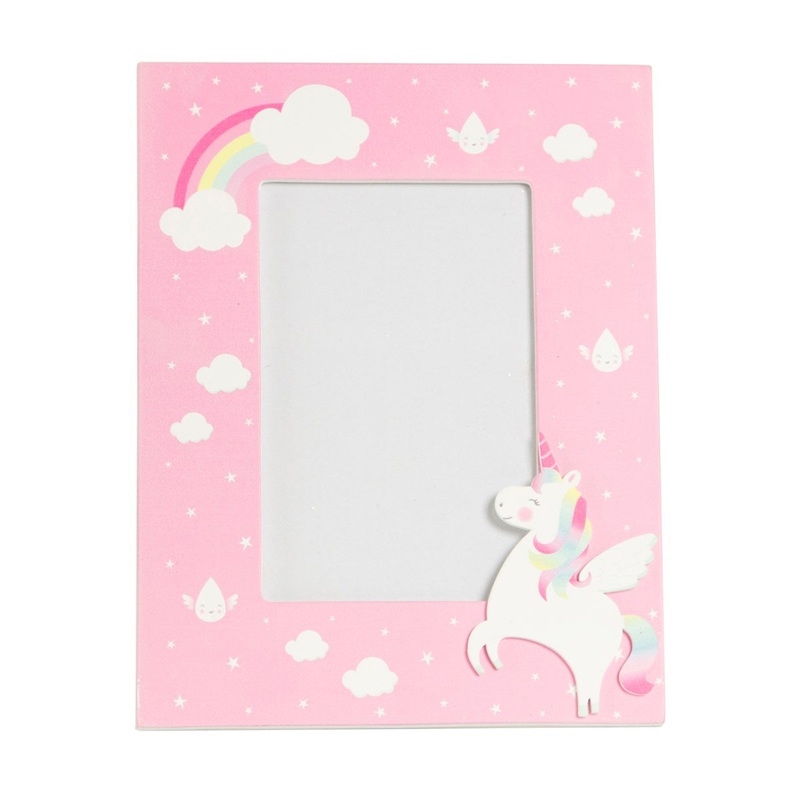 RJB Stone Rainbow Unicorn Photo Frame