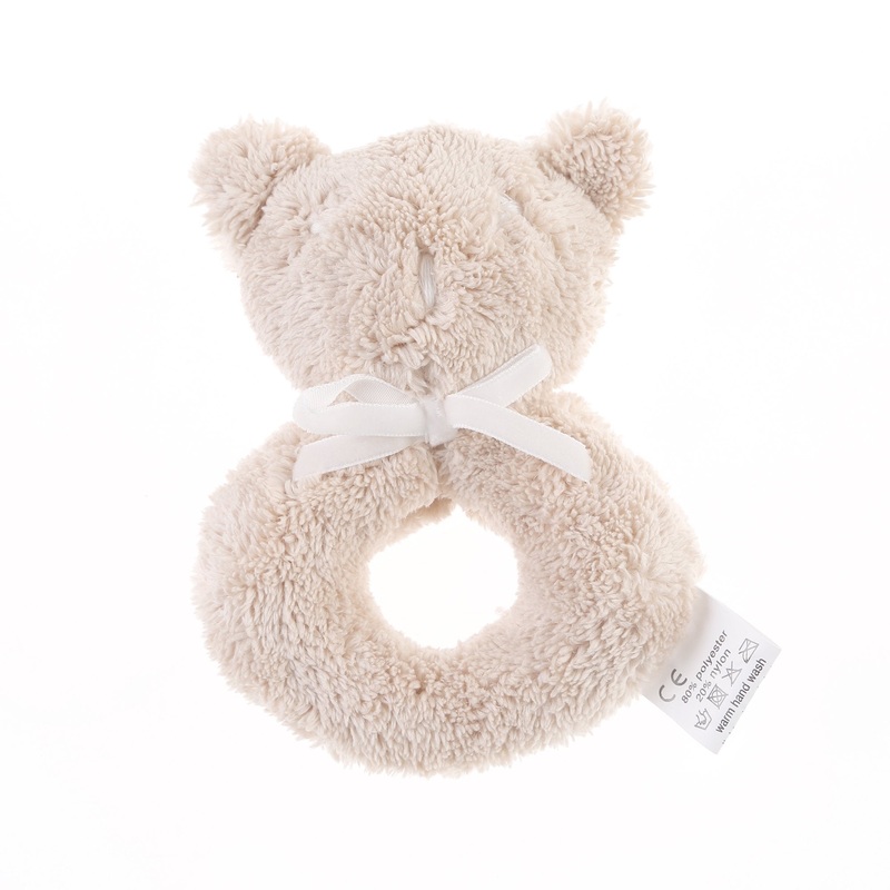 Britt Bear Snuggles Rattle - Biscuit
