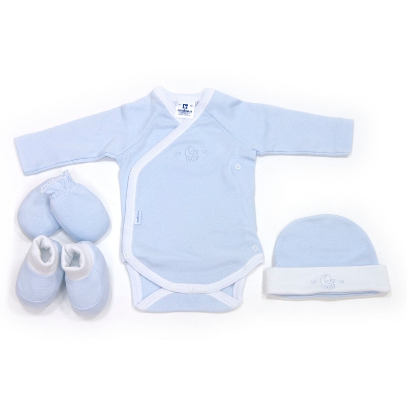Cambrass Set Newborn 4pcs 711 Liso Blue