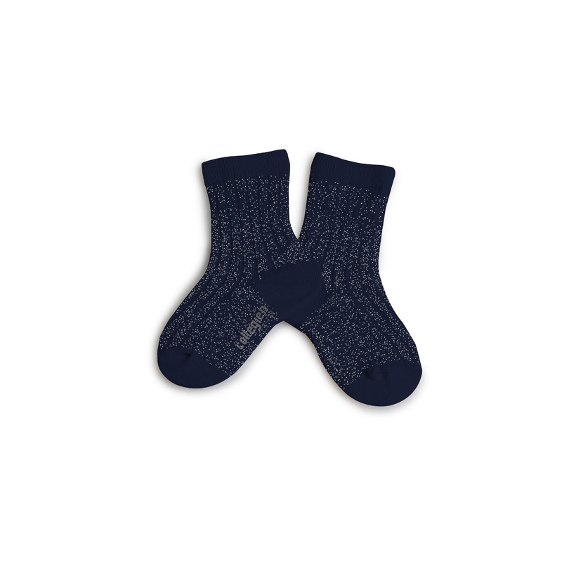 collgien Unies A Cotes Brillantes Nuit Etoilee Socks