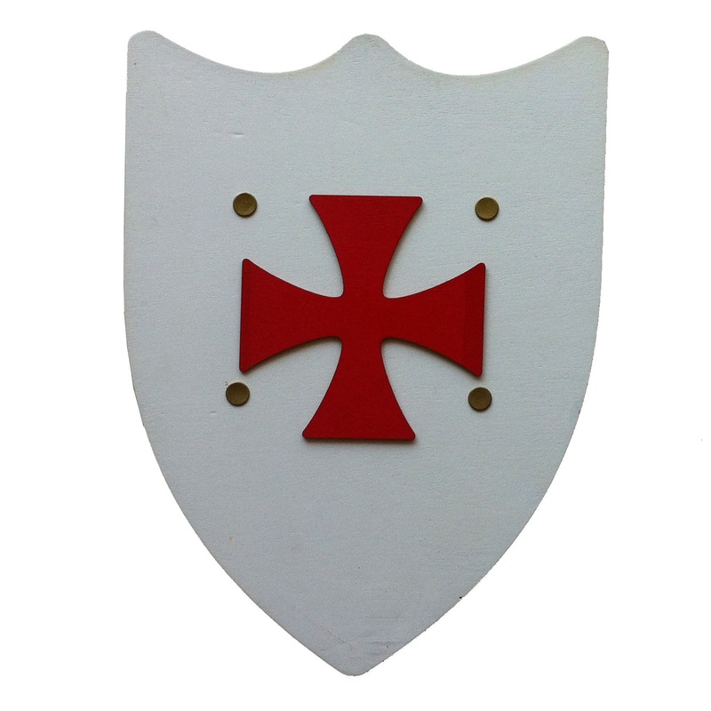 Klid Medieval Shield Historik Templar Cross White