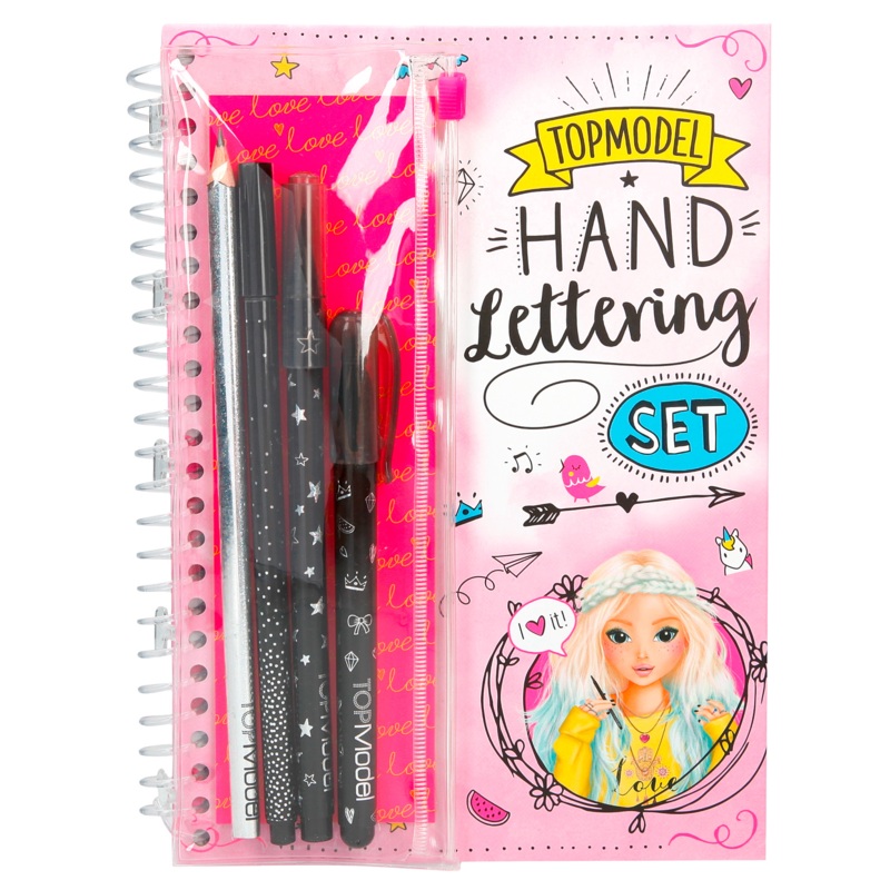 Depesche Topmodel Hand Lettering Set Note Book and Pens