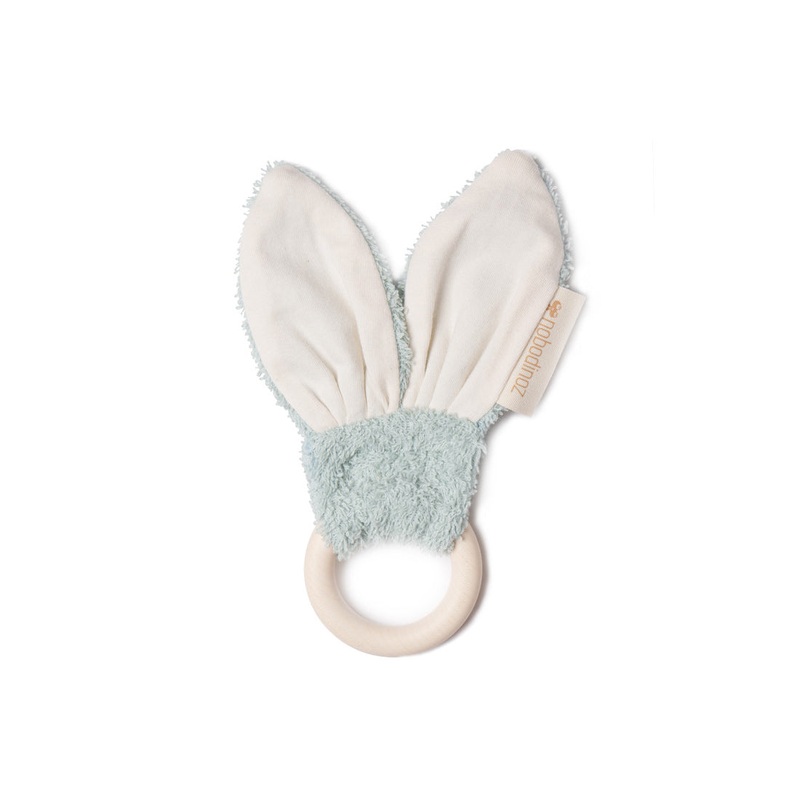 nobodinoz Bunny Teether Ring Green