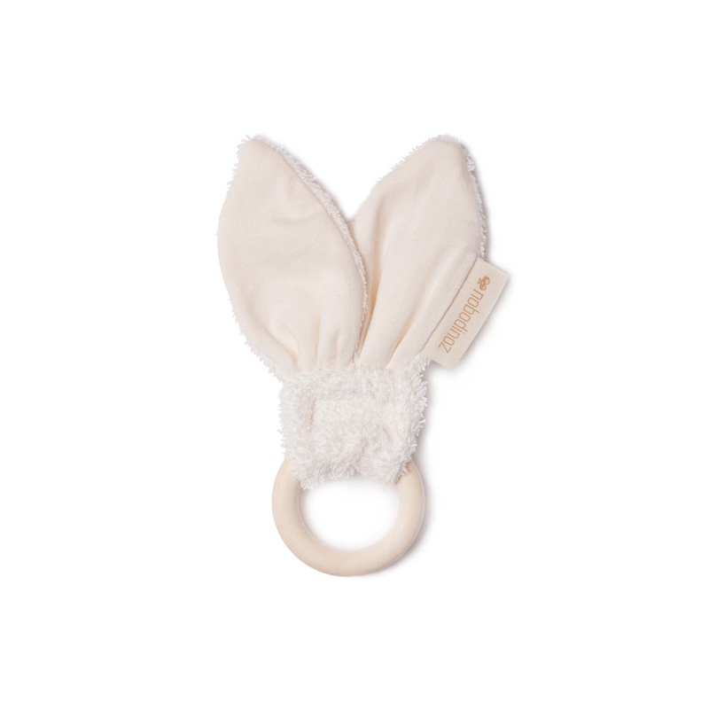 nobodinoz Bunny Teether Ring Natural