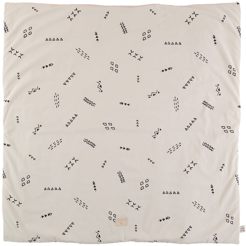 nobodinoz Colorado Square Playmat Black Secrets/Natural