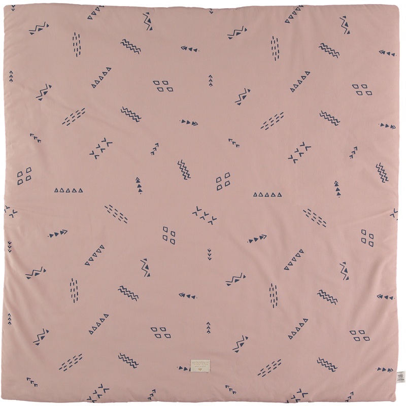 nobodinoz Colorado Square Playmat Blue Secrets/Misty Pink