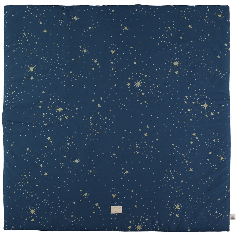 nobodinoz Colorado Square Playmat Gold Stella/Night Blue