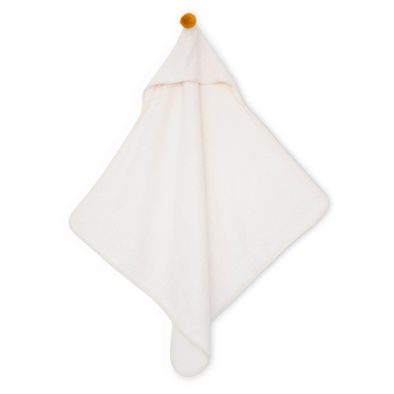 nobodinoz Cute Baby Bath Cape Natural