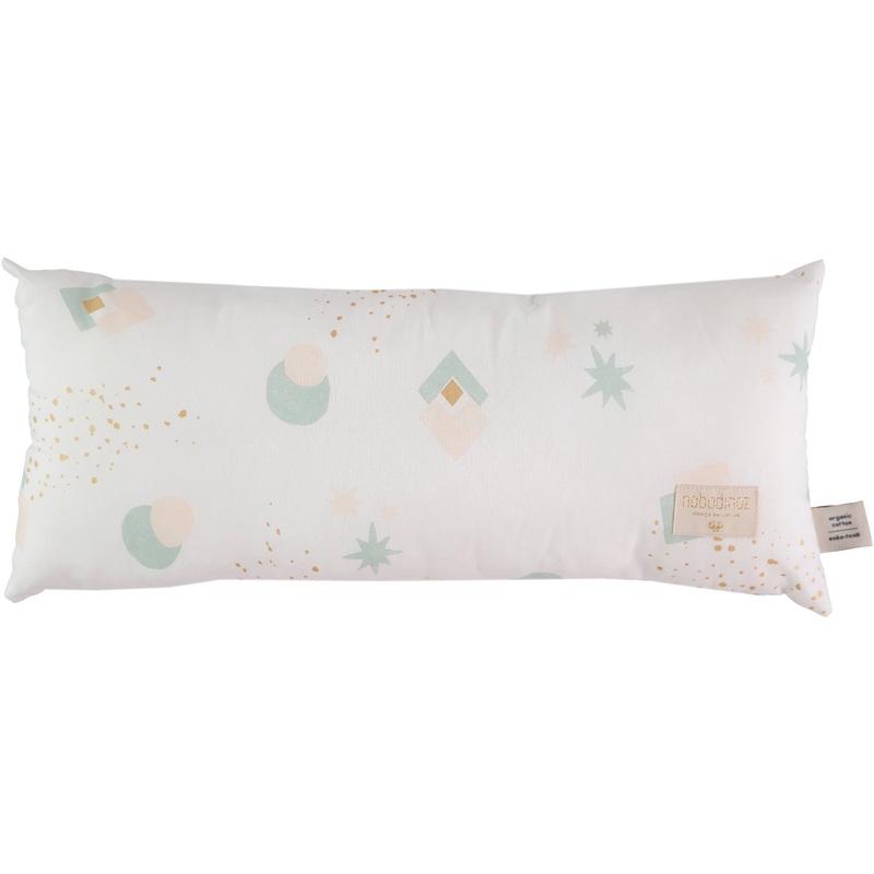 nobodinoz Hardy Long Cushion Aqua Eclipse/White