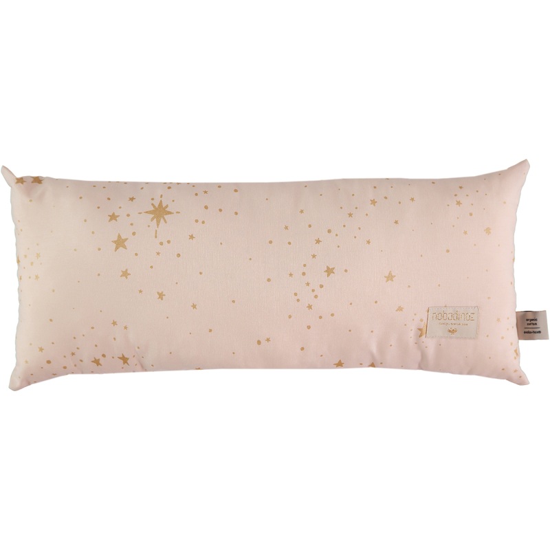 nobodinoz Hardy Long Cushion Gold Stella/Dream Pink