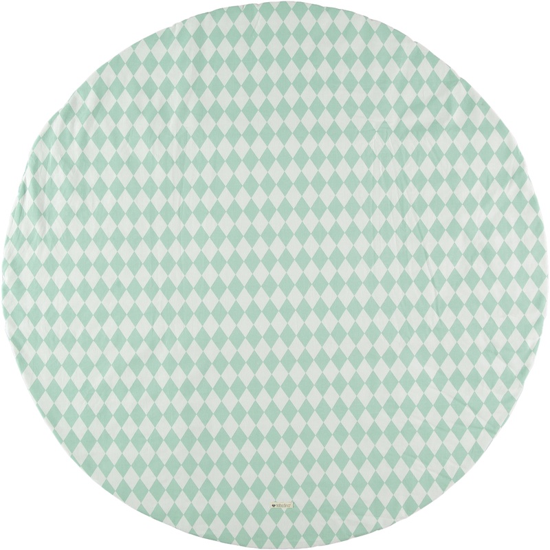 nobodinoz Small Apache Carpet Green Diamonds