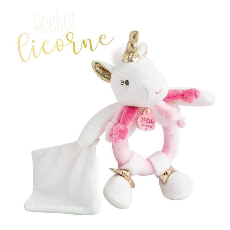 Histoire d'Ours Rattle with Doudou Unicorn