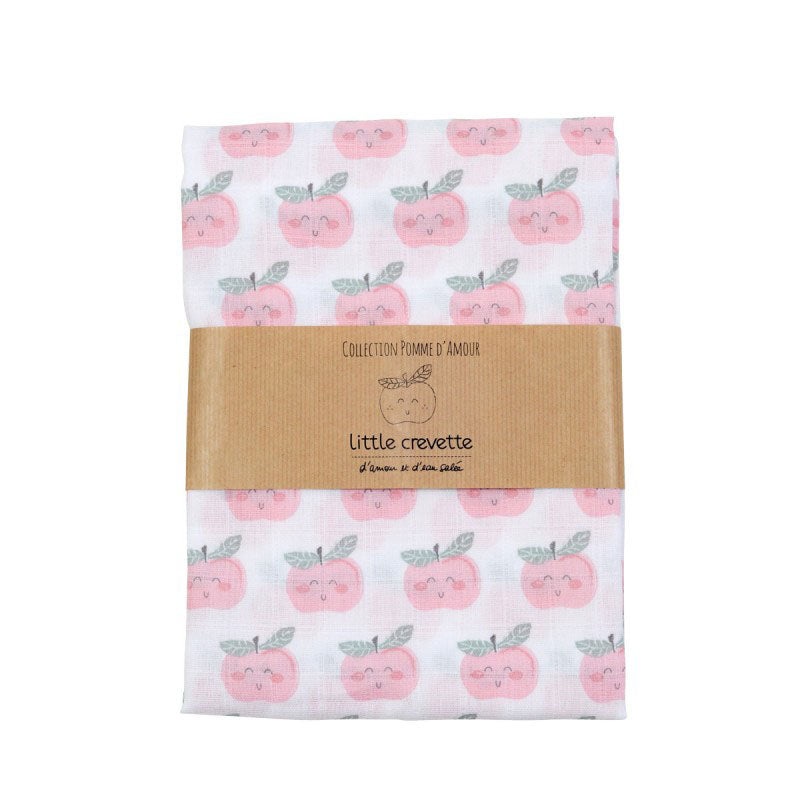 Little Crevette Large Muslin Pomme D Amour