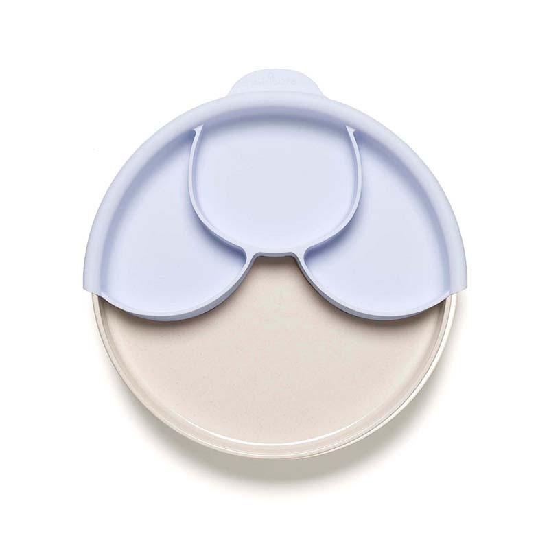 Miniware Smart Divider Plate Set Natural Bamboo + Lavender