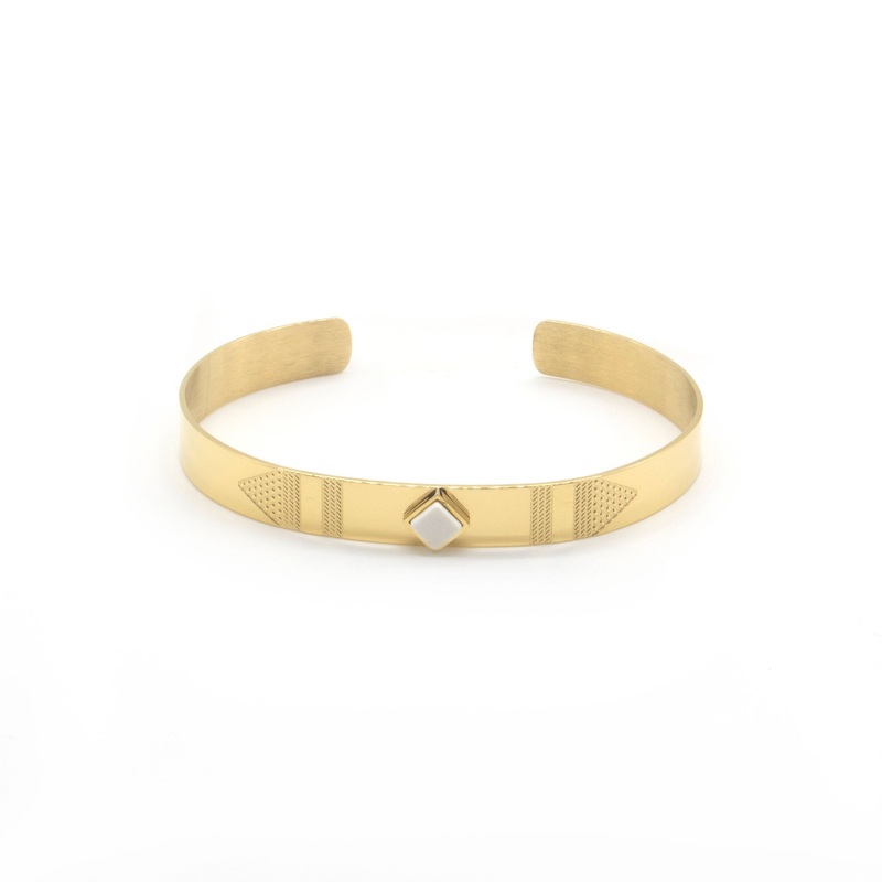 Zag Bijoux Bracelet SBJ5846 White Stone Gold