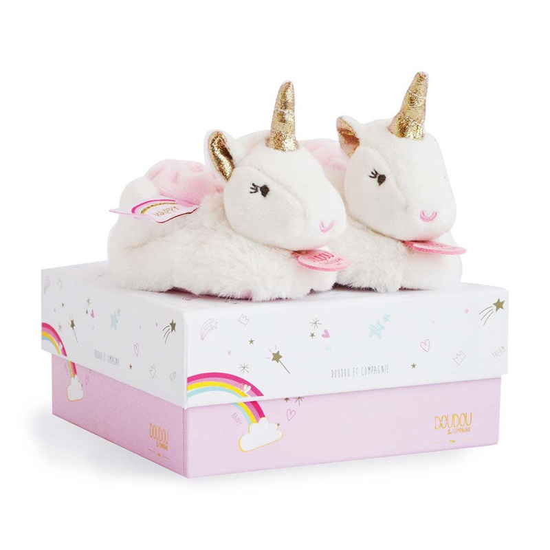 Histoire d'Ours Booties with Rattle Unicorn