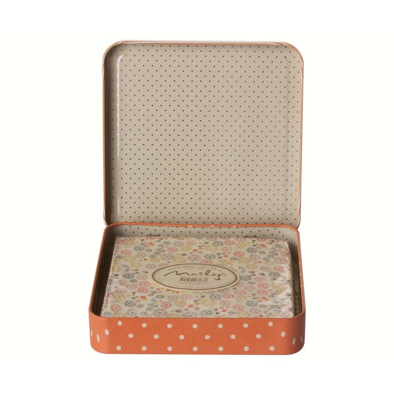 Maileg Flower Napkins in Giftbox Rose