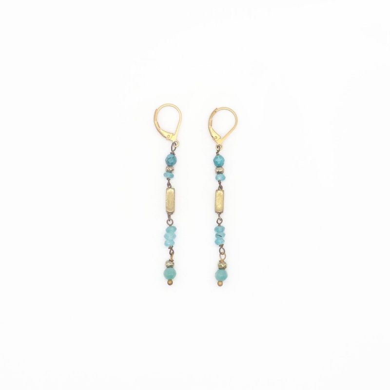 Oyat Earrings Long with Pearls