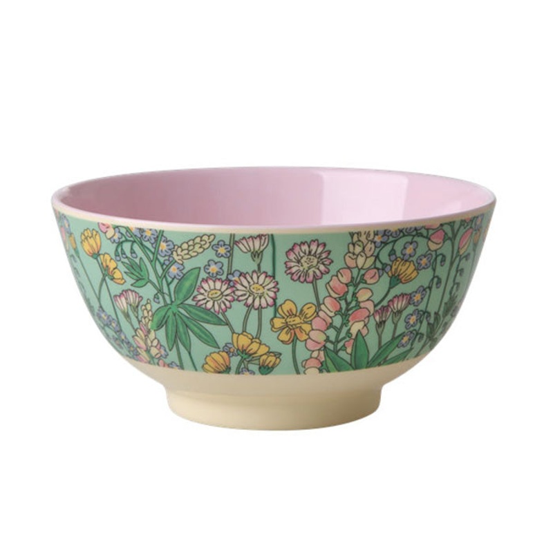 Rice DK Bowl 2 Tone with Lupin Print Medium