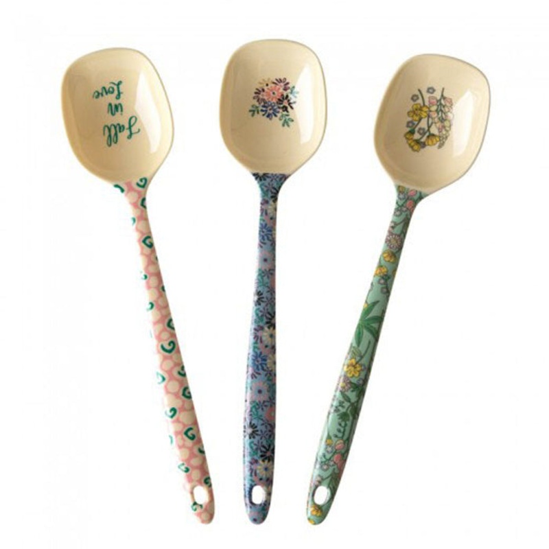 Rice DK Melamine Cooking Spoon in 3 Assorted Boogie Prints