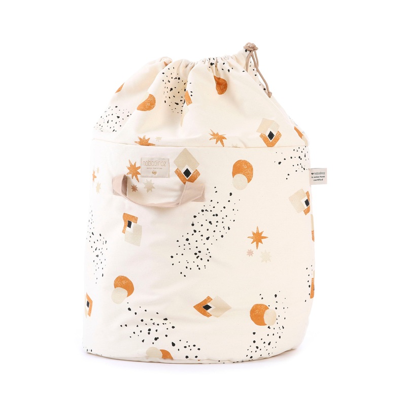 nobodinoz Bamboo Toy Bag Small Sunset Eclipse/Natural