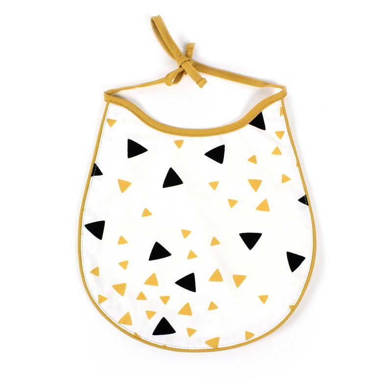 nobodinoz Bib Cotton Black Honey Sparks