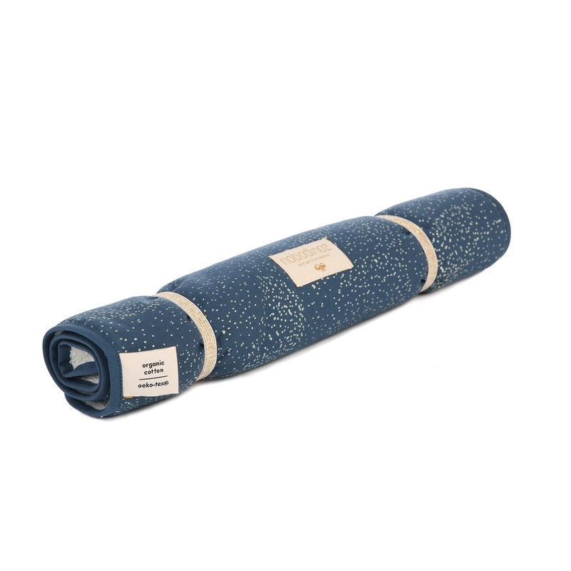nobodinoz Changing Pad Nomad Gold Bubble/Night Blue