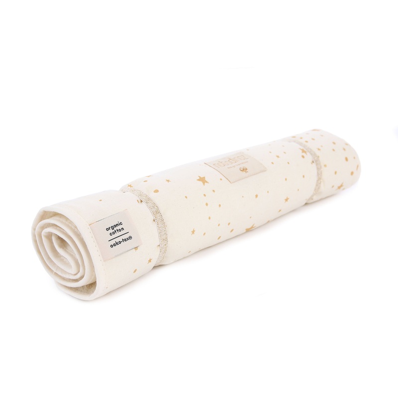 nobodinoz Changing Pad Nomad Gold Stella/Natural