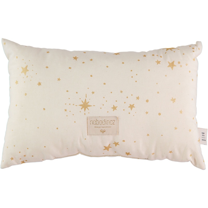 nobodinoz Cushion Laurel Small Gold Stella/Natural