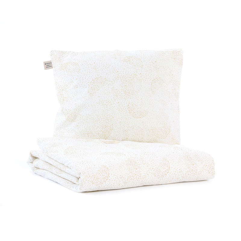 nobodinoz Duvet Cover Himalaya BB Gold Bubble/White