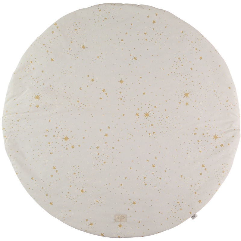 nobodinoz Playmat Small Full Moon Round Gold Stella/Natural