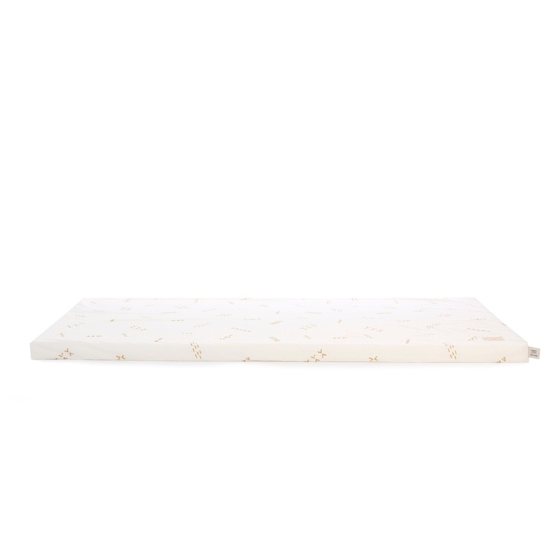 nobodinoz St Barth Mattress Gold Secrets/White