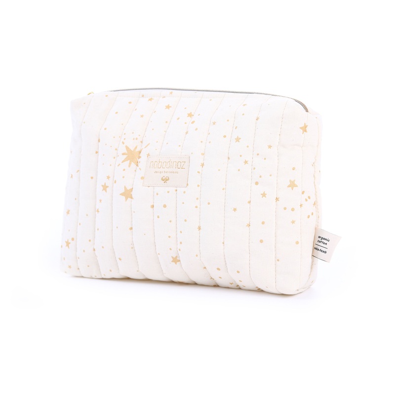 nobodinoz Travel Vanity Case Gold Stella/Natural