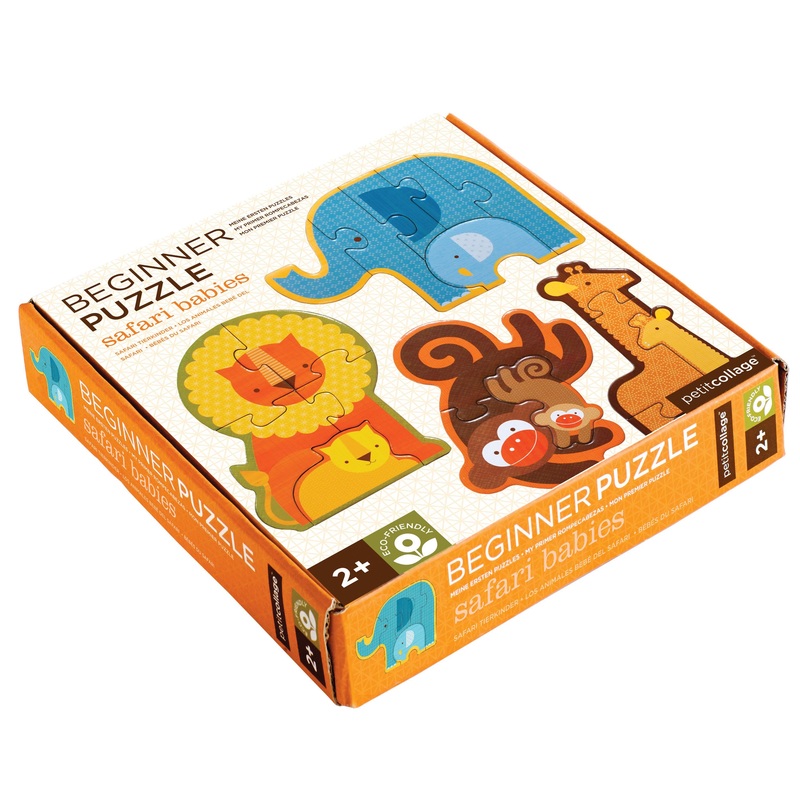 Petit Collage Beginner Puzzle Safari Babies