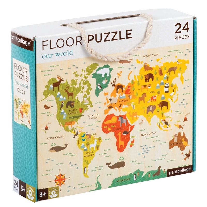 Petit Collage Floor Puzzle Our World