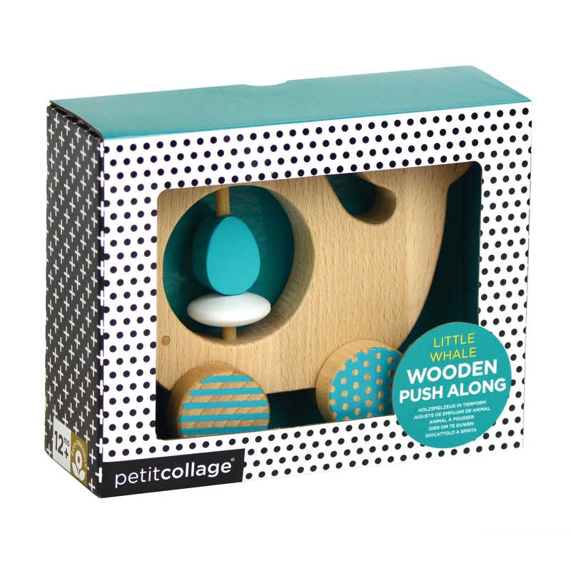 Petit Collage Wooden Animal Car Whale