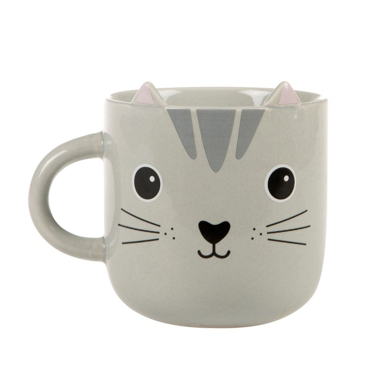 RJB Stone Cat Kawaii Friends Mug