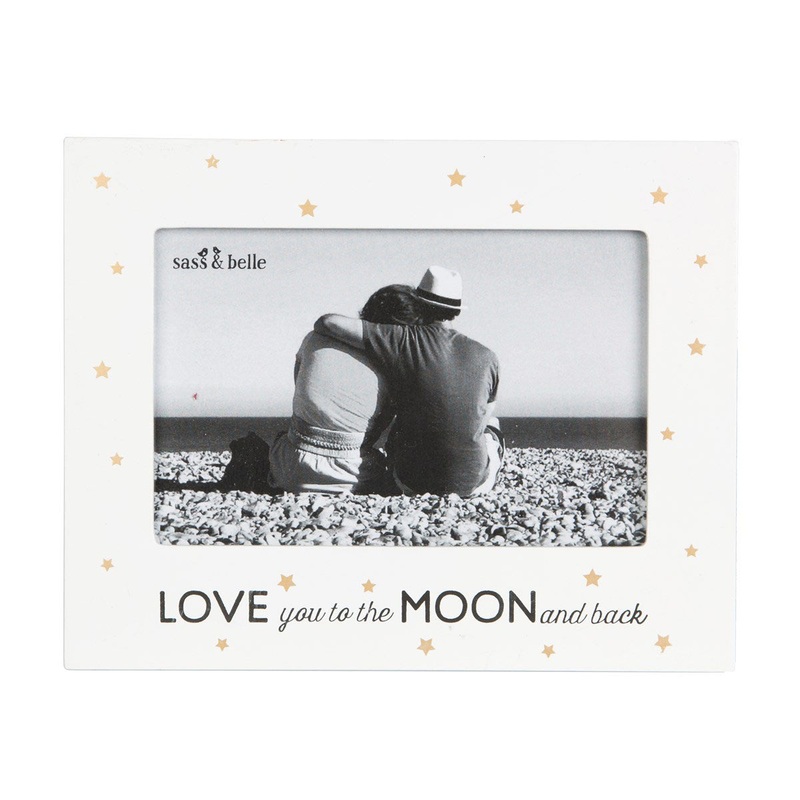 RJB Stone Love You To The Moon Golden Stars Photo Frame