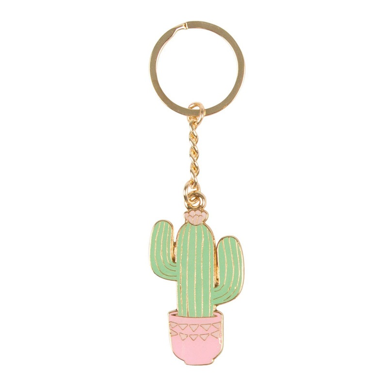 RJB Stone Pastel Cactus Keyring