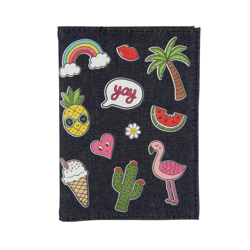 RJB Stone Patches and Pins Passport Cover