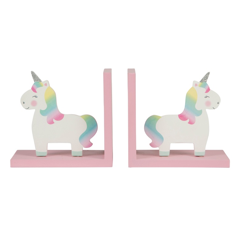 RJB Stone Rainbow Unicorn Bookends