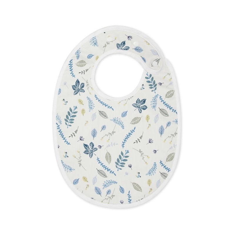 Cam Cam Copenhagen Bib Classic Pressed Leaves Blue