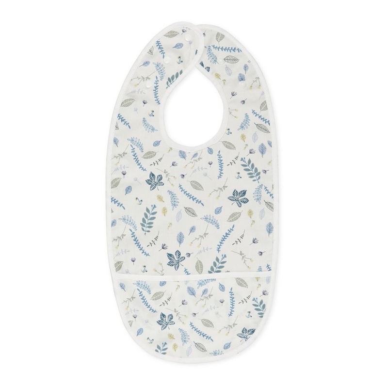 Cam Cam Copenhagen Bib Long Pressed Leaves Blue