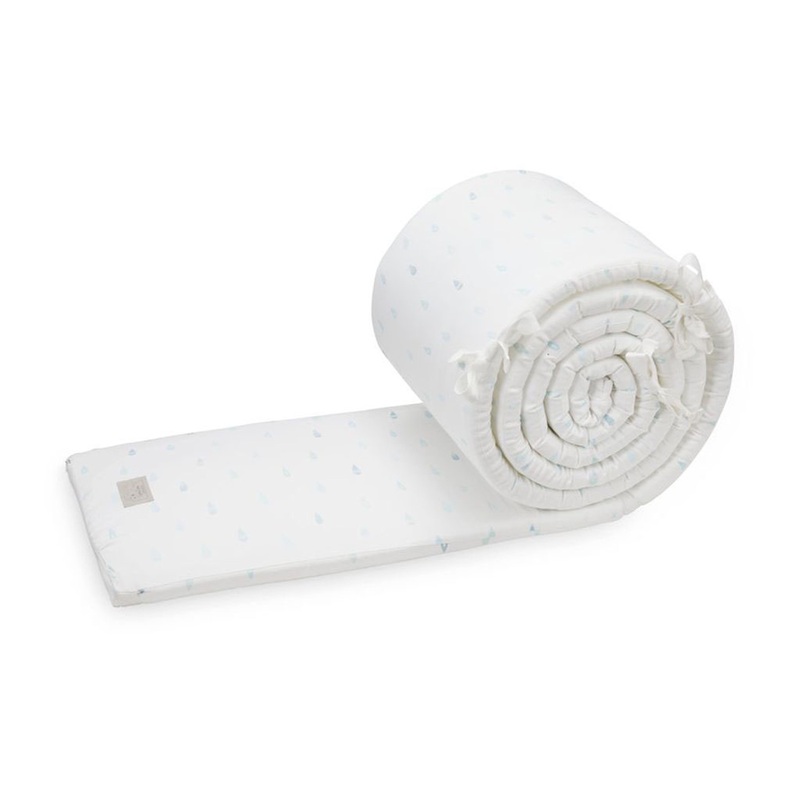 Cam Cam Copenhagen Cot Bumper with Lining Raindrops