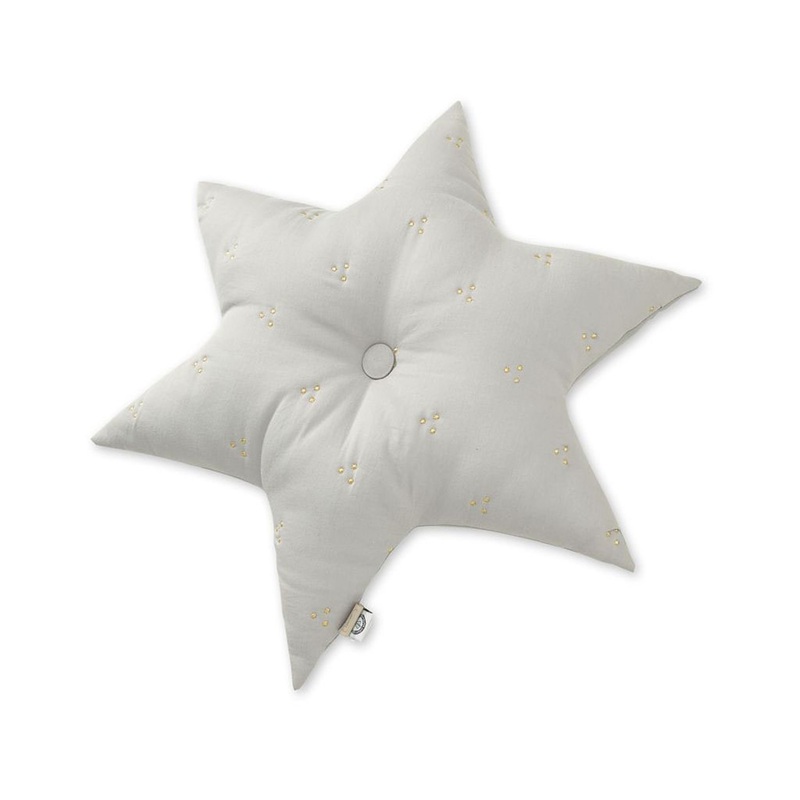 Cam Cam Copenhagen Star Cushion Grey Gold Dot