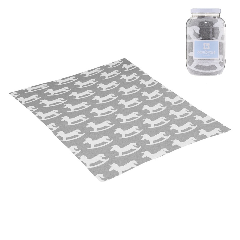 Cambrass Blanket Cotton Pard 1663 Grey